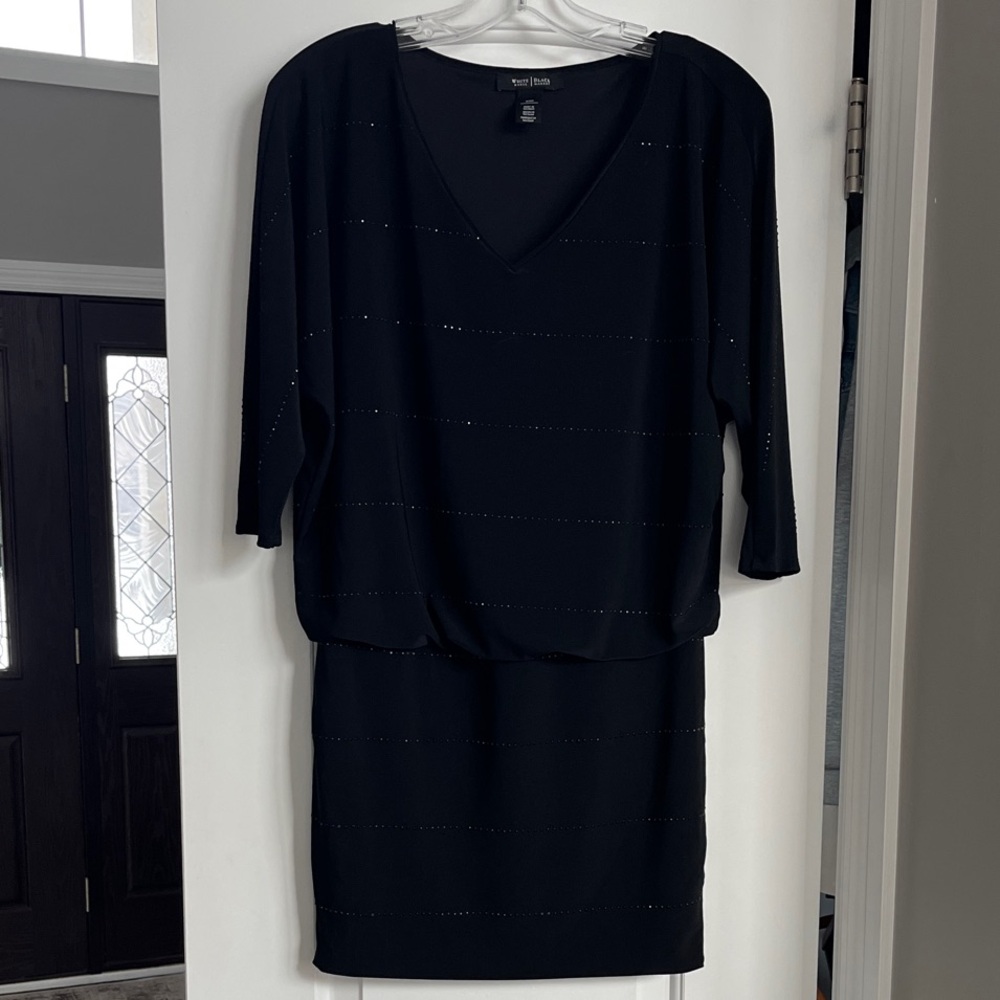 White House Black Market Elegant Black Dress